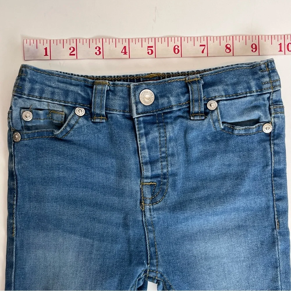 7 For All Mankind Baby Jeans Size 24M Blue Denim Skinny Stretch